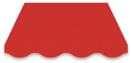 Tenda da Sole T4 a Caduta con Guide Laterali Antivento Dimensioni:L300xH220 (Senza Cassonetto, Rosso)