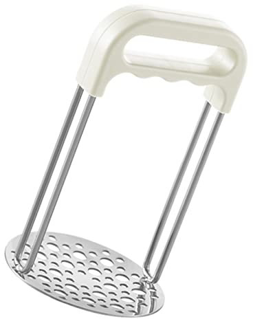 Zerodeko Heimwerkzeuge Kartoffelstampfer gemüsepresse kartoffelpresse Kartoffelsieb Küchenutensilien Knoblauchpresse Knoblauchwolf Obststampfer Küchenhelfer Haushalt Werkzeug Metall Baby