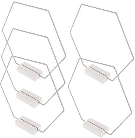 OFFSCH 5sätze Metallringe Für Kranzherstellung Blumenreifenrahmen Mit Standfuß Zum Selbstbasteln Tischdekorationsring Für Diy-projekte