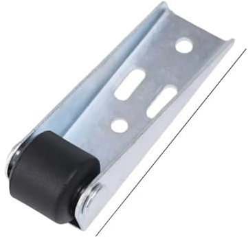 Lenkrollen, 1/2 Stück Möbelrolle, geräuschlos, seitlich montiert, Richtungsunterstützung, bewegliches Rad, stabil, Edelstahl-Riemenscheibe, Torrolle(1Pc)