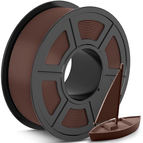 TECBEARS PLA+ Filament 1.75mm Schokolade 1KG, PLA Plus 3D Drucker Filament, Hohe Zähigkeit und Präzision, Neatly Wound, Maßgenauigkeit +/- 0,02 mm