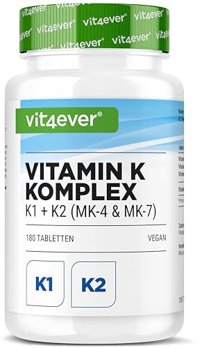 vit4ever Complexe Vitamine K - 180 Comprimés - Haute dose