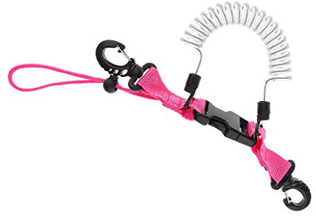 MagiDeal Erwachsene Spiralkabel Spring Coil, mit Karabiner Tauchen Sport Zubehör