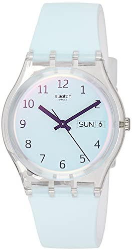 Swatch DamenArmbanduhr Analog Quarz Silikon GE713