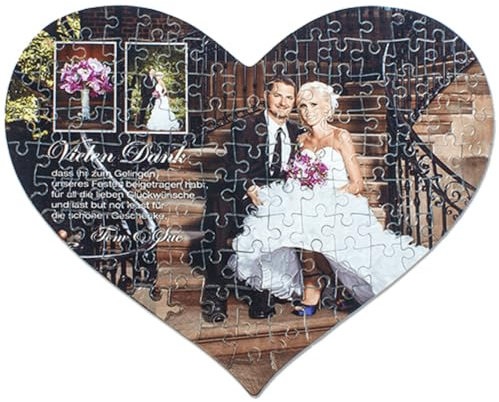 Puzzle mit eigenem Foto Bild Motiv und Text Namen als Geschenkidee Hier selbst gestalten Fotopuzzle Kartonpuzzle Puzzlespass für die ganze Familie Personalisiert (285mm x 400mm / 115 Teile)