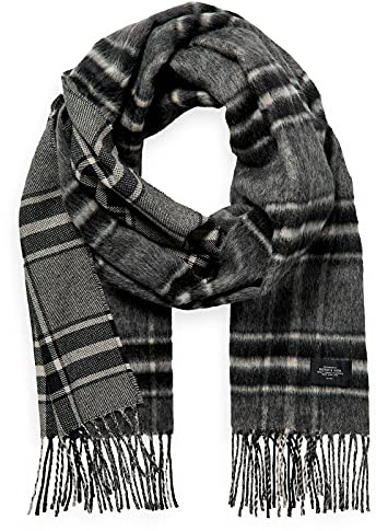 Scotch & Soda Wollschal kariert grau/schwarz