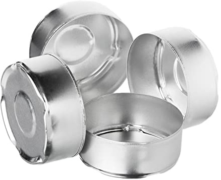 NKlaus 1500 Coupelles Chauffe Plat Ø 37,5 mm x 15 mm Contenants Vides en Aluminium pour Bougies Moules Ronds pour Bougies DIY et Coulage de Cire 1212