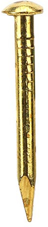 100 Stück große Kupfernägel, verschiedene Größen, runde Kopfspitzen für DIY-Dekorationsprojekte aus Holz (18 mm)