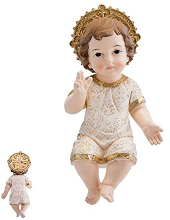 Regalos LLUNA Figura Nino Jesus Vestido Corona (25 cm)