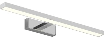Lindby LED Wandleuchte, Wandlampe Bad Jukka (spritzwassergeschützt (Modern) in Chrom aus Aluminium (1 flammig) - Wandleuchten Spiegelleuchte Badezimmer Wandbeleuchtung Badezimmerleuchte
