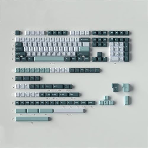 163 Keys Double Shot Keycaps Cherry Profile Olivia Keycaps Set Fit for 61/64/87/104/108 Cherry Mx Switches Mechanical Keyboard
