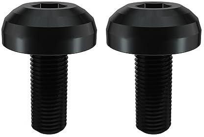 M5 Titan Schrauben, 2 Stück M5x12mm Flaschenhalter-Befestigungsschraube, Titanlegierung Linsenkopfschrauben mit Innensechskant für MTB, Rennrad, Mountainbike