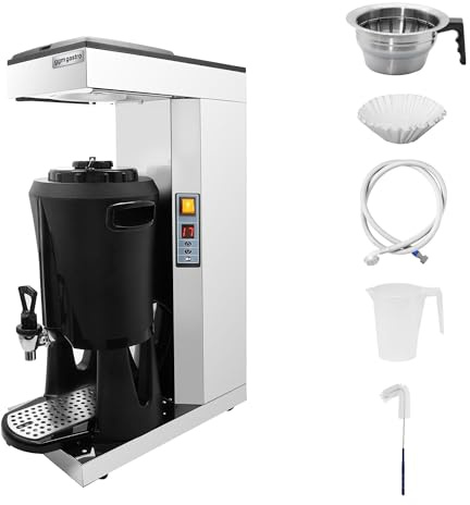 GGM Gastro | FKMC25T | Filter coffee machine - 2.5 liters - 2.2 kW - with thermokinetics & automatic water filling - incl. thermos container
