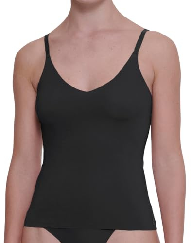 Sloggi Damen Zero Feel 2.0 Spaghetti Top, Black, M