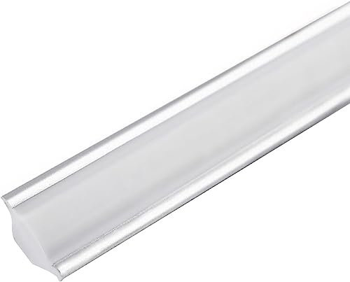 Flexible Selbstklebender Deckenleisten, PVC Quadrant-Zierleiste, Selbstklebend Flexibel Sockelleiste, Selbstklebend für Fliesenkanten, Laminieren (L-3M - 27x20mm - Silber)