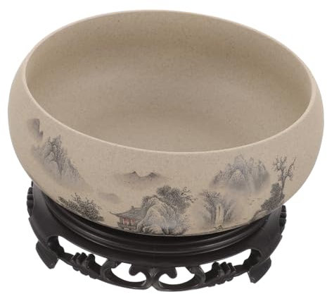 BESPORTBLE 1 Satz Lotus-Topf Aus Blauem Und Weißem Porzellan Schüssel Lotuspflanze Sukkulententöpfe Aus Porenlose Lotusschale Mit Lebendem Wasser Vase Groß Plastik Blaues Und Weißes Porzellan