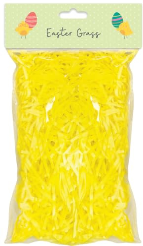 Ostergras geschreddertes Seidenpapier DIY Motorhaube Hut Dekorieren Strohkorb Korb Füllung (gelb)