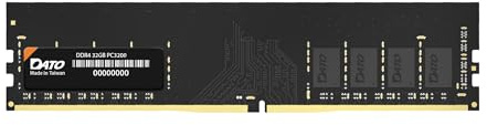 DATO 32Go DDR4 3200MHz PC4-25600 Non-ECC 1.2V CL22 288 Broches UDIMM pour Ordinateur de Bureau Module de mémoire Mise à Niveau