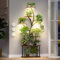 Plant Stand Indoor with Grow Lights, 9-Tier Tall S-Shaped Metal Plant Shelf Pot Stand for Plants Multiple, 161 CM Corner Shelf Plant Display Rack Flower Pot Holder for Home, Patio, Living Room, Corner