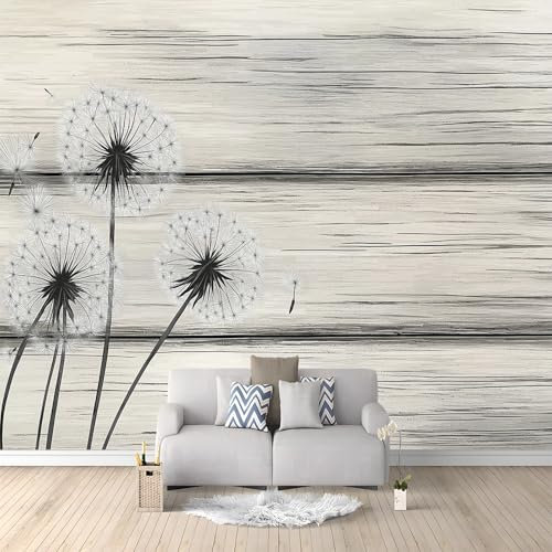 Papel Tapiz Fotográfico Fotomurales Dientes De León Dibujados A Mano 250 x 175 cm Art Mural Cafe Restaurant Dormitorio Decoración para el Hoga Murales Papel Pintado a Papel Fotomural Dormitorio