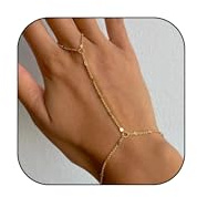 TELAIN Bracelet chaîne en or pour femmes, élégant bracelet avec surface non ternissante, bijou tendance polyvalent en or, cadeau pour femmes