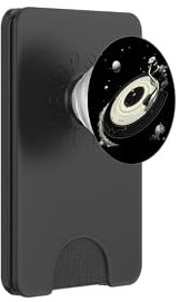 Space DJ - Giradischi in vinile per uomo e donna, con sistema solare PopSockets PopWallet per MagSafe