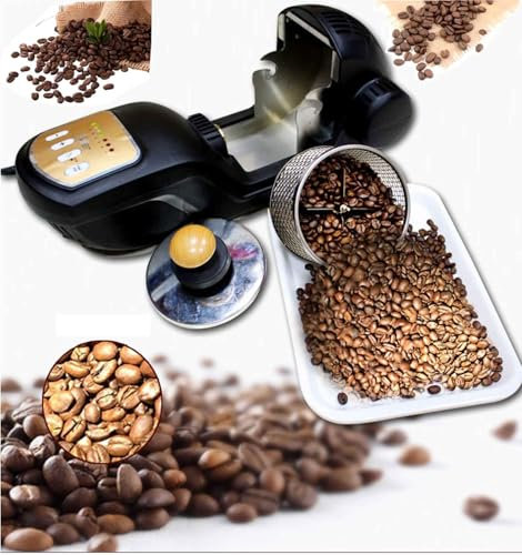 Electric Coffee Roasting Machine,360° Uniform Heating Automatic Coffee Bean Roaster with 7 Options,1600W Professional Coffee Bean Roaster Machine with 300g Capacity, For Grains, Coffee Bean Nuts