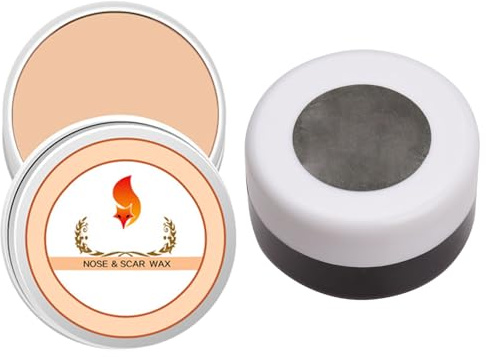 Make-up Narben Wax, Scar Narben Wachs, Hautwachs, 30g Halloween Schminke Wachs+30g Halloween Kunstblut, Halloween Schminke Fake Blood, für Spezialeffekte Theater, Zombie, Vampir Cosplay & Dress Up