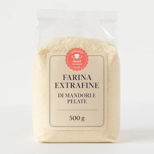 Farina di Mandorle Pelate Extrafine, 500g, per Macarons e Dolci, Senza Glutine
