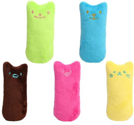 Lot de 5 à mâcher pour Chaton, résistants aux morsures, Jouet en Peluche Doux pour Chaton, interactifs pour Chats à mâcher