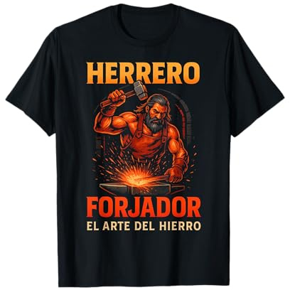 Herrero Forjador El Arte del Hierro Diseño Divertido Regalo Camiseta