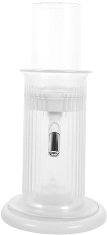 FIXOSHEE Vertical Hamster Water Feeder Bottle Stand, Convenient Daily Chinchilla and Hamster Cage Waterer, White Automatic Drinking Bottle for Small Pets