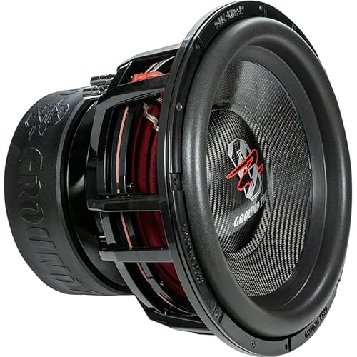 Ground Zero GZNW 38C, subwoofer SPL ad alte prestazioni, 38 cm, membrana in carbonio, 6000 W RMS, frequenza di risonanza 33 Hz, doppio 1 Ohm