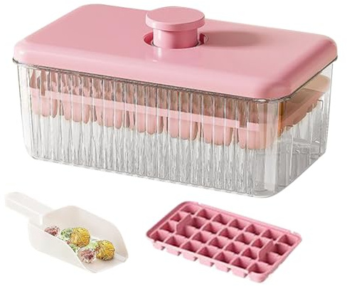 Ice Cube Trays for Freezer, Covered Freezer Ice Cube Maker, Ice Cube Tool for Cocktails, Whiskey, Drinks, Students, Home Bartender, Office, Students, Outdoor, Camping
