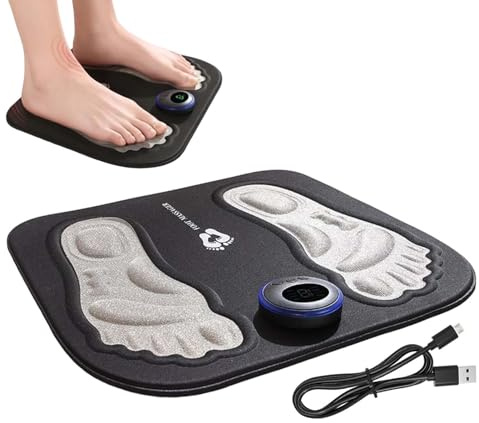 Estimulador EMS Para Pies | Dispositivo De Relajacion Muscular Para Pies | Maquina Electrica De Masaje Podal - Para Mujeres Hombres Adultos Deportistas Mayores Casa Oficina Viaje Dormitorio Sala