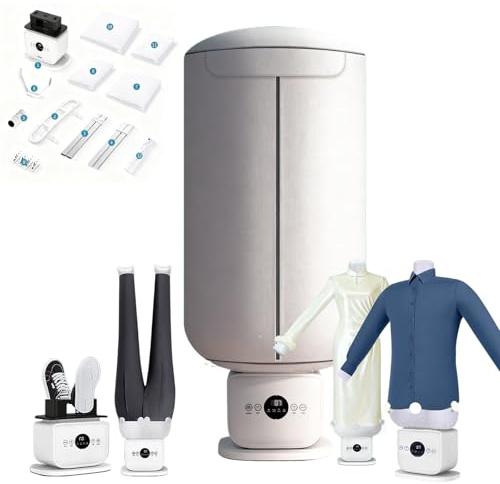 RUODATONLY Automatischer Hemdenbügler, Bügelpuppe, Bügelautomat für Hemden, Blusen und T-Shirts, Beseitigt Falten und neutralisiert Gerüche, einstellbare Größen,Timer ab 10 min bis zu 60 min