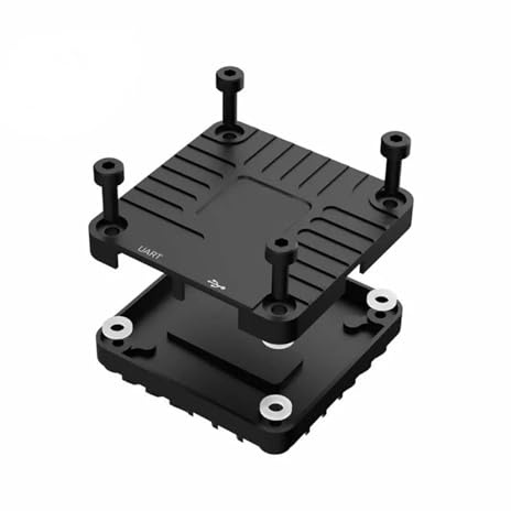 Compatible for DJI O4 Air Unit Lite Heatsink Cooling Case with Wide-Angle Lens Holder and Video Transmission Shell Set Including Gasket(Full wrap heatsink)