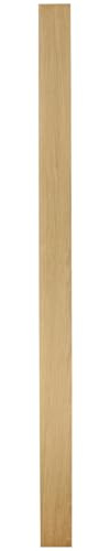 Jackson Woodturners Oak Plain Square Newel Post – Unfinished Engineered Oak Stair Newel Post – 90mm Square – Multiple Heights (2000mm)
