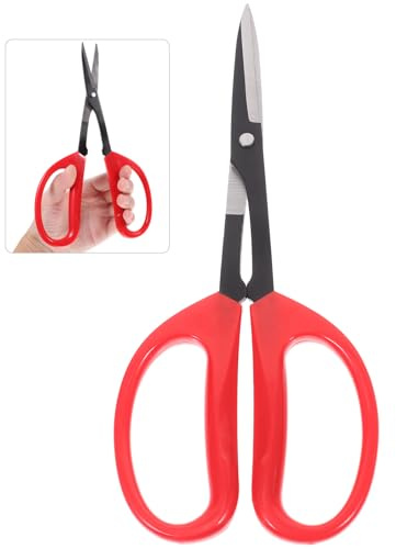 PAMINGONO Arbeitssparende Gartenschere mit Ergonomischem Rutschfestem Griff Rostfreie Baumschere für Präzise Schnittflächen Multifunktionale Blumenschere für Garten und Zufällige Farbe