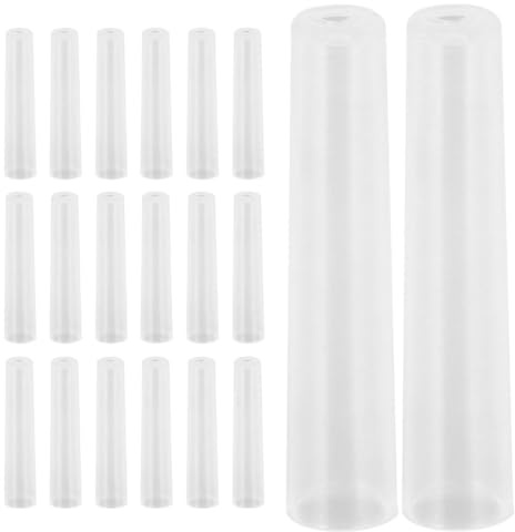 PACKOVE 20 Tapas Protectoras Transparentes para Lápices, Cubiertas de Plástico Seguras y Duraderas, Accesorio Ergonómico para Puntas de Lápiz, Ideales para Estudiantes y Oficina