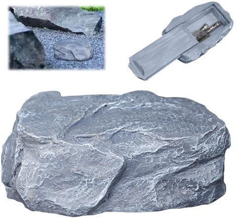 Fake Rock Hidden Storage Key Hider, Resin Stone Keys Hider Outside