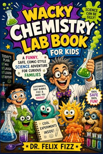 Wacky Chemistry Lab Book for Kids: A Funny Safe, Comic-Style Science Adventure for Curious Families