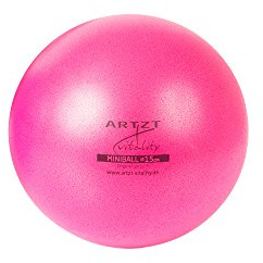 ARTZT vitality Pilatesball, 4 Durchmesser erhältlich, weiches, griffiges Material, inkl. Ventil, 1 Miniball, für Pilates, Beckenbodentraining, Rehabilitation