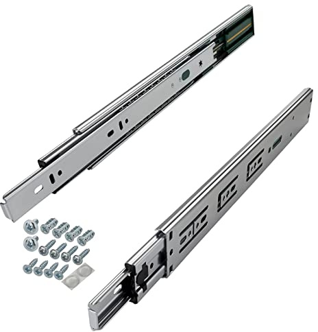 SOTECH 1 par fullutdrag Lådskenor KV-45-H45-L600-SC-MS 600 mm softclose, max. belastning 45 kg, Låddragare inkl. skruvsats