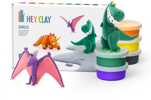 HEY CLAY Knete Modelliermasse Lufttrocknend für Kinder ab 3 Jahren