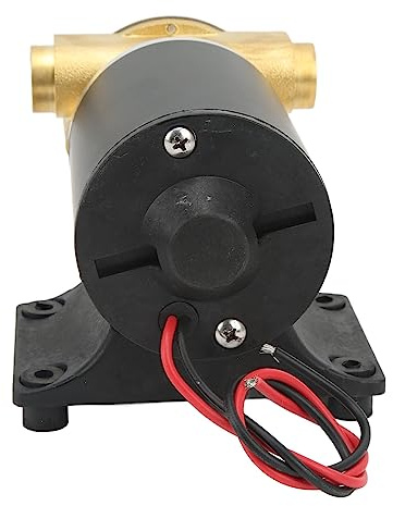 Self Priming Bilge Pump 23LPM Self Priming Impeller Bilge Pump,Sea Water Pump 6GPM Water Pump Sea Water Transfer Pump with Permanent Magnet Motor for Boat (12V)