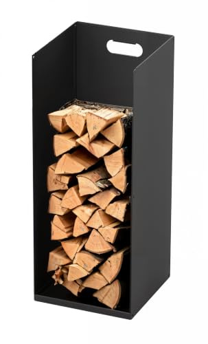 Westerholt Metallregal für Kaminholz und Briketts, Feuerholzregal, Holzregal