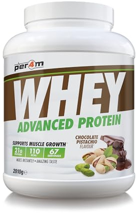 Per4m Whey Protein, Apoyo Muscular, Recuperación Eficaz, Diseñada Para Potenciar Fuerza Y Resistencia En Entrenamientos Fitness Y Nutrición Deportiva Avanzada – Chocolate Pistachio – 2010g