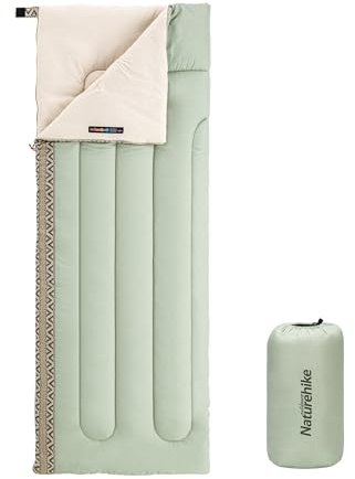 Naturehike Saco de Dormir Tipo sobre, Saco de Dormir Ultraligero Impermeable de 3 Estaciones para Adultos, Saco de Dormir Conectable y Lavable, Adecuado para Acampar, Senderismo, Montañismo, Interior