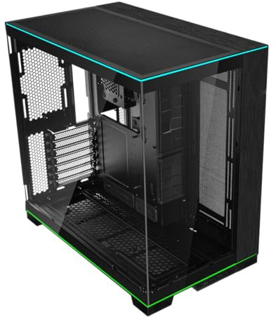 Lian Li O11D EVO RGB E-ATX Gaming Dual Chamber case - ARGB Lighting Strips - Up to 420mm Radiator - Cable Management - Front and Side Tempered Glass Panels - Reversible Chassis (O11DERGBX.US)